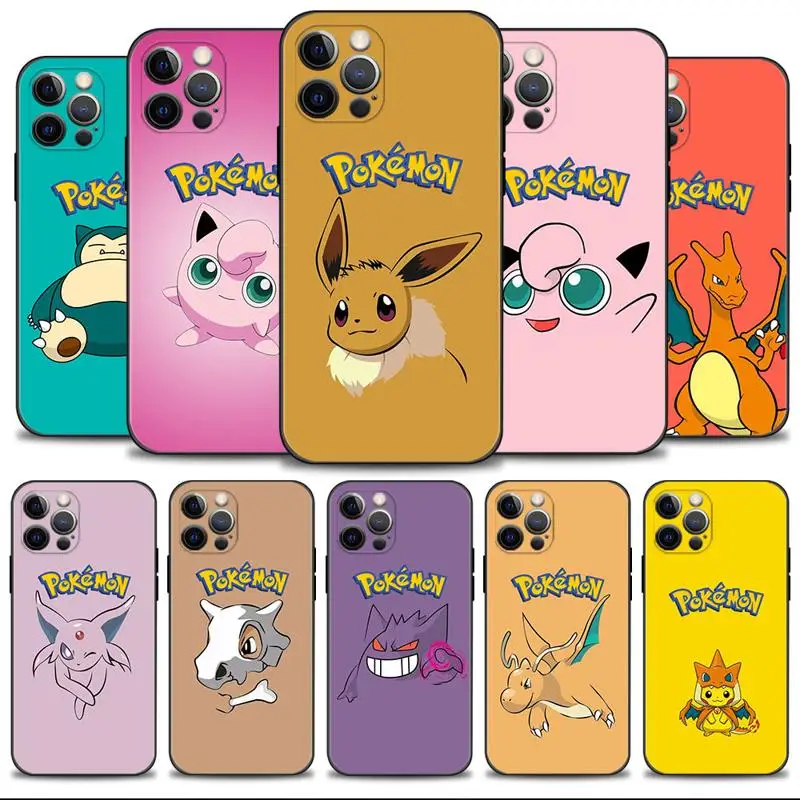 Shell Per Iphone 15 11 Custodia Per Apple Iphone 15 14 13 12 11 Pro Max 13 12 Mini Xs Max Xr X 7 8 Plus Pokemon Eevee Jigglypuff
