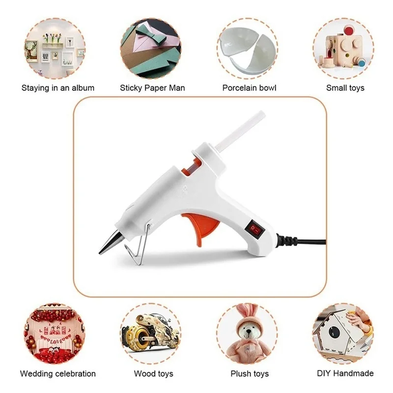 70w Hot Melt Glue Gun 7mm Glue Stick Industrial Mini Guns Thermo Handwork Electric Heat Home DIY Temperature Tools hot melt glue gun hot glue gun