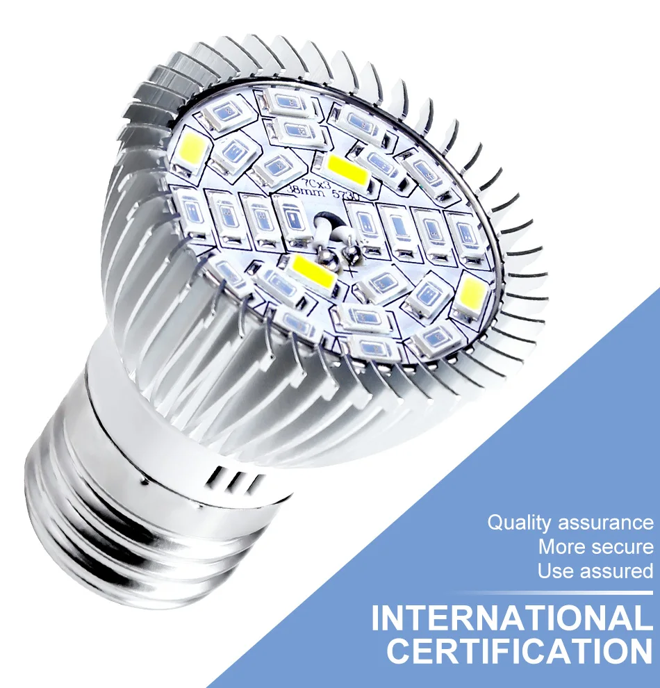 Description Picture 4 of item150W E27 LED Full Spectrum Plant Grow Light Bulb Indoor Flower Seeds Vegetable Hydroponics Growth Box Cultivation E14 IR UV Lamp