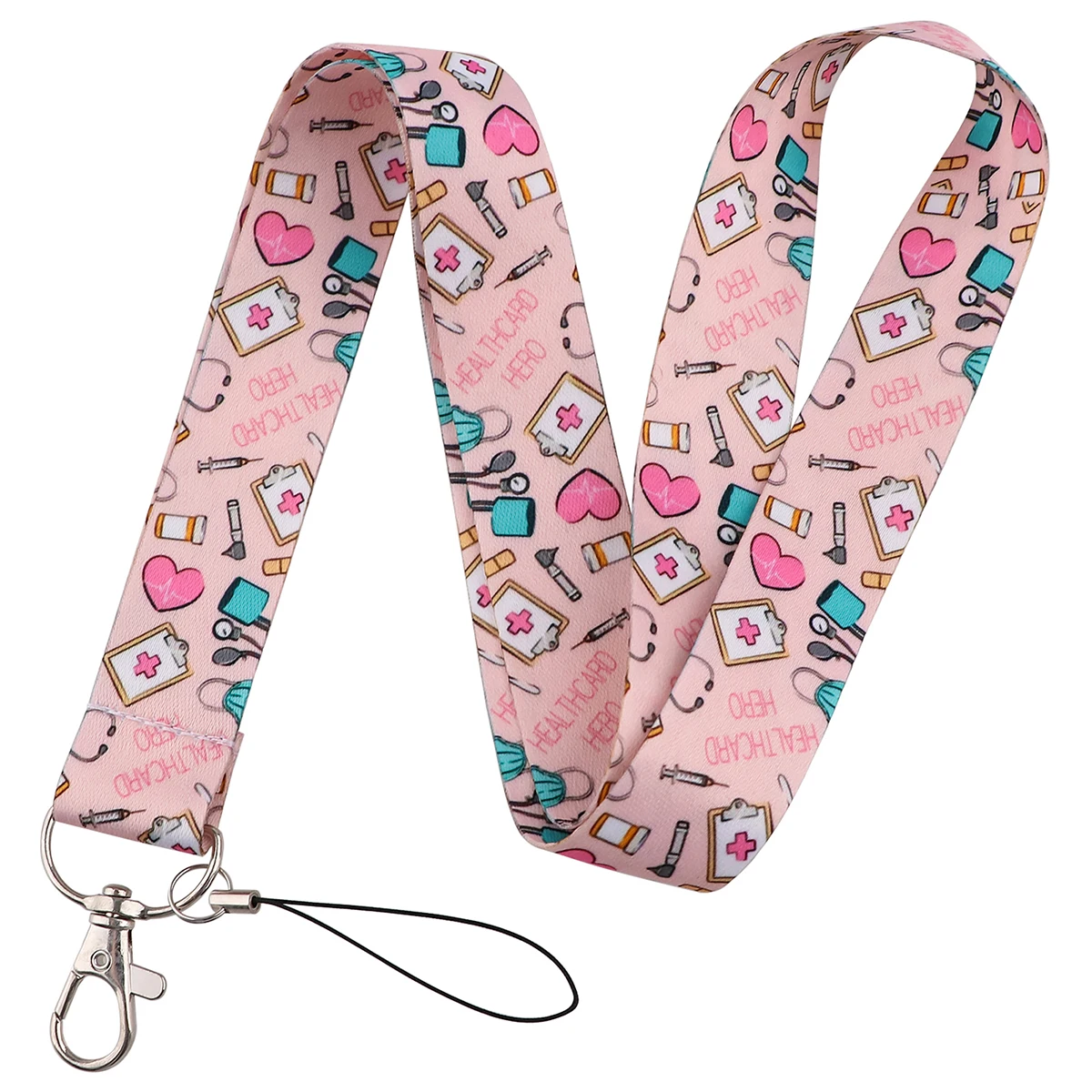 Chic Art-Inspired Lanyard with Badge Holder & Charm Accessories - Perfect