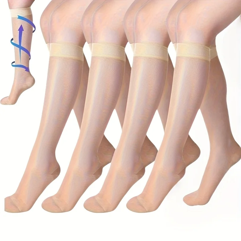 2 pairs of transparent compression socks, suitable for women, 20-30 ...