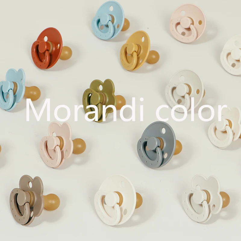 Silicone Pacifier Baby Pacifier Baby Silicone Pacifier Solid Color Baby Nipple Accessories BPA Free Soft Newborn Dummy for Babies Toy