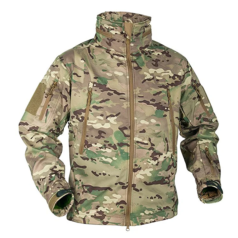 

Winter Military Fleece Jacket Men Soft Shell Tactical Waterproof Army Camouflage Coat Airsoft Clothing Multicam Windbreakers