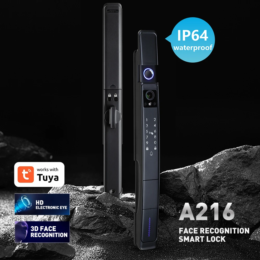 Smart Slim All Automatic Waterproof 3D Face Recognition Video Intercom Aluminum Door Lock 3 Smart Slim All Automatic Waterproof 3D Face Recognition Video Intercom Aluminum Door Lock 3