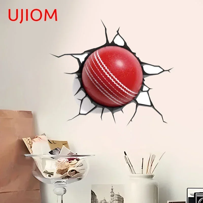 UJIOM 13cm Cricket Crack 3D Wall Stickers Waterproof Vinyl Decals Bedroom Bathroom Study Decoration Trunk Windows Dress Up
