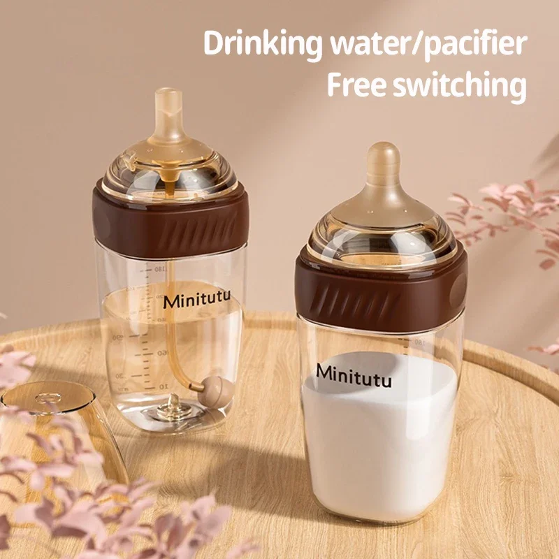160ML/ 240ml Glass Milk Bottle for Newborn Babies Feeding Bottle Anti-Choke Baby Infant BPA Free 0-1Y milk bottle feeding bottle glass milk bottle baby feeding utensils