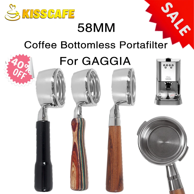 58MM Coffee Bottomless Portafilter For GAGGIA Classic Pro Naked