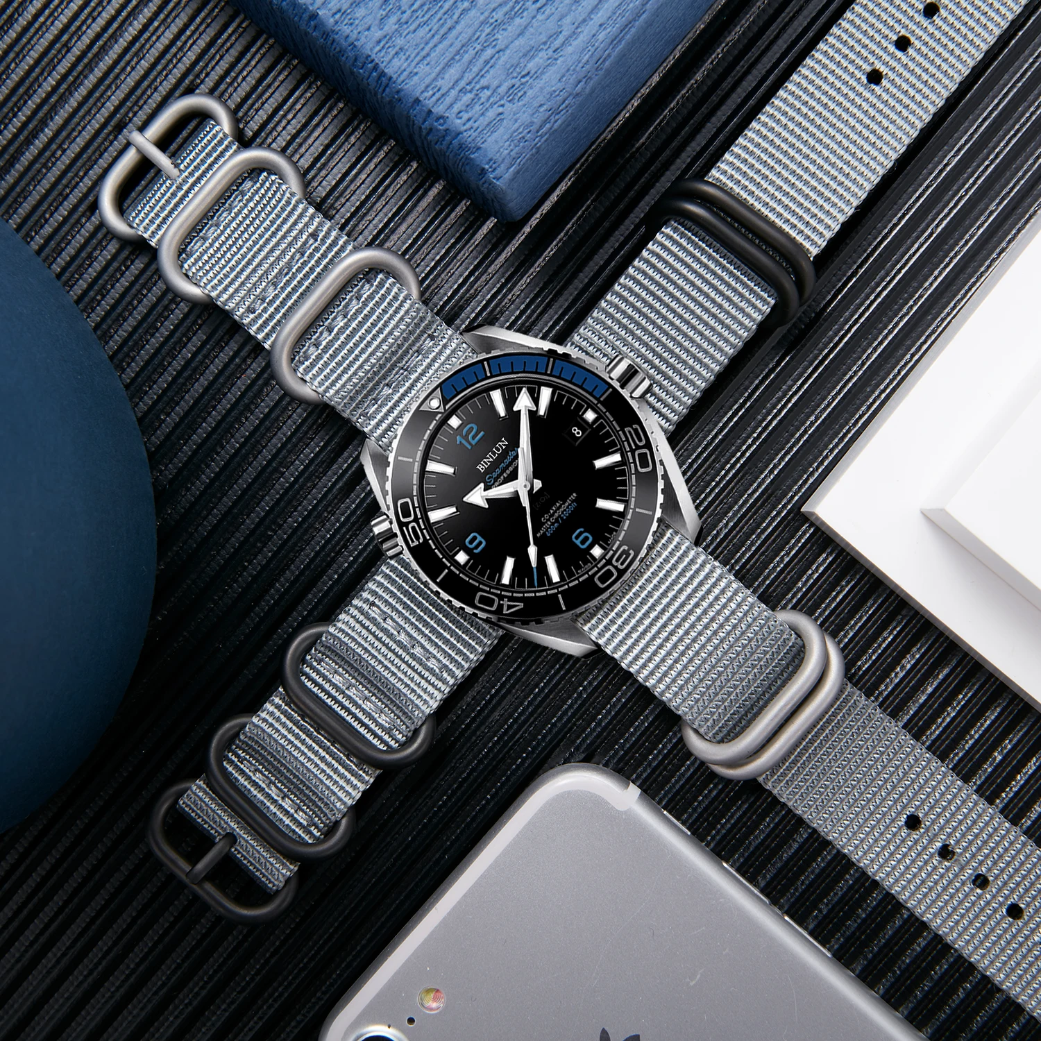 BINLUN Nylon Watch Straps Premium Watch Band 18mm 19mm 20mm 21mm 22mm 23mm 24mm Watch Bracelet Military Watch Straps for Men