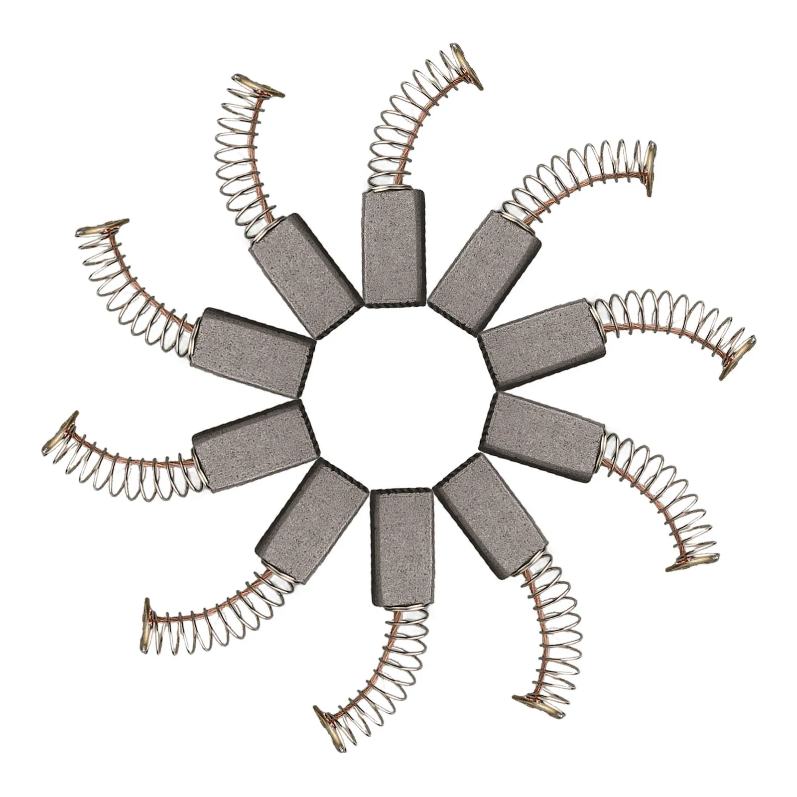 

Useful Carbon brush Electric Metal Universal Motor 10pc 10pcs 10x 15mm x 10mm x 6mm Accessories Black with Gold