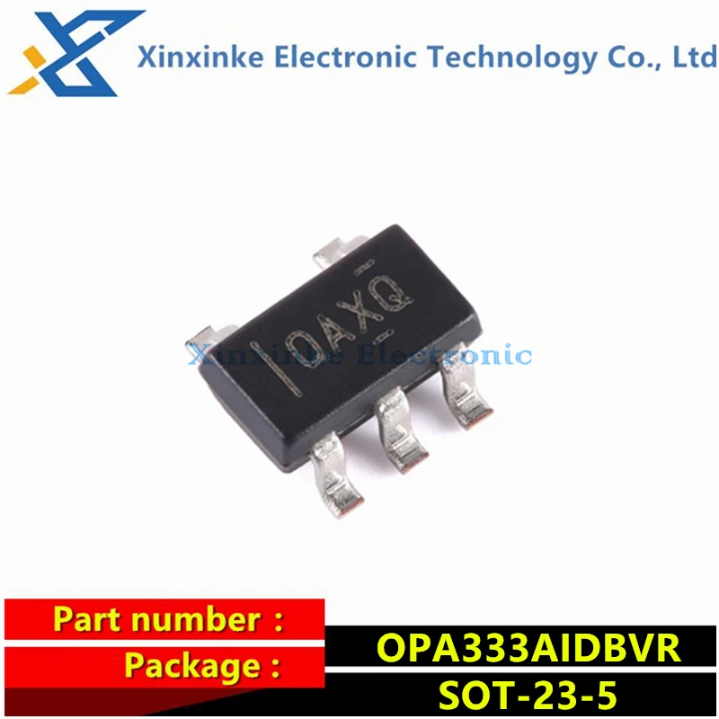 

5PCS OPA333AIDBVR SOT-23-5 Mark:OAXQ Operational Amplifiers ICs Op Amps 1.8V 17uA 2uV microPOWER CMOS Rail-to-Rail