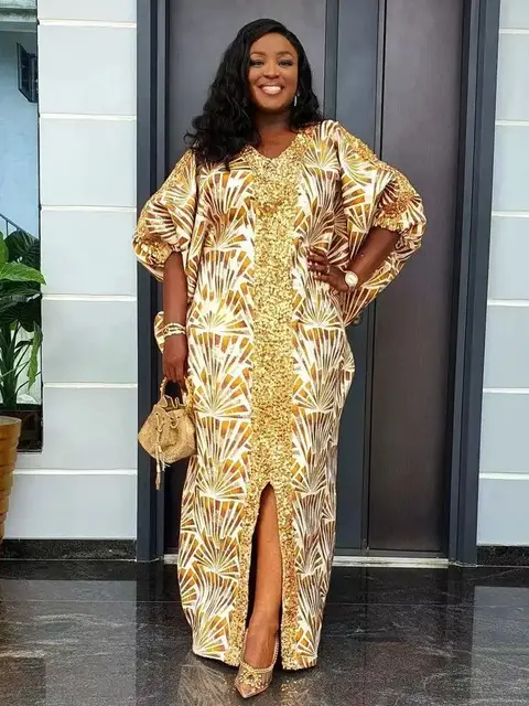 Yemisi Bob Sleeve Boubou Dress