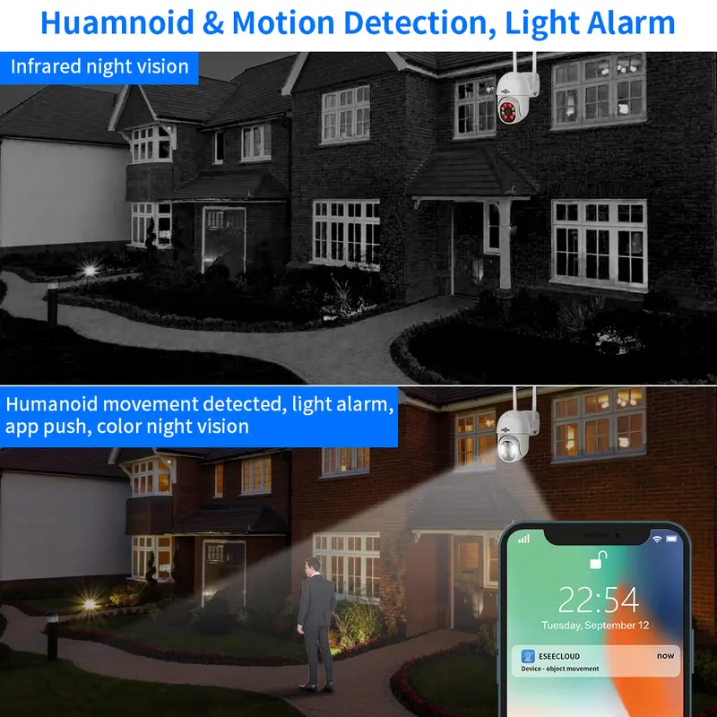Hiseeu 5MP Wireless WiFi Camera System Outdoor Motion Tracking Audio Video Recorder CCTV Cameras 10CH NVR Video Surveillance Kit - Image 5