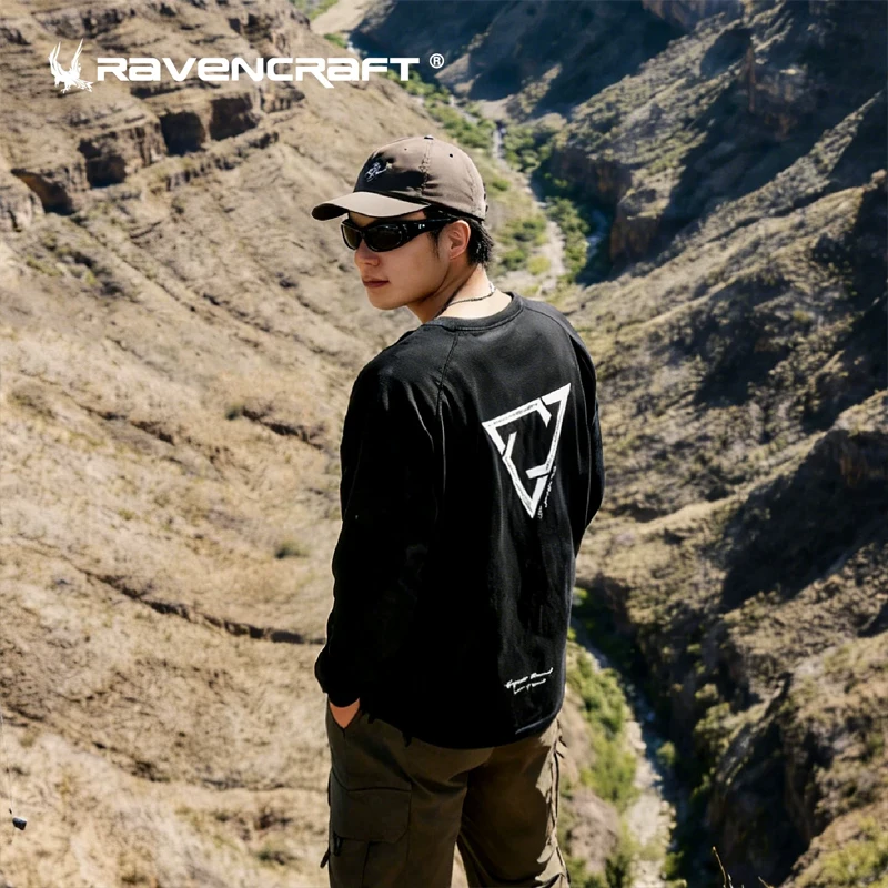 Ravencraft 경량 통기성 빠른 건조 여름 태양 보호 야외 낚시 의류 남여 공용 긴 소매 티셔츠
