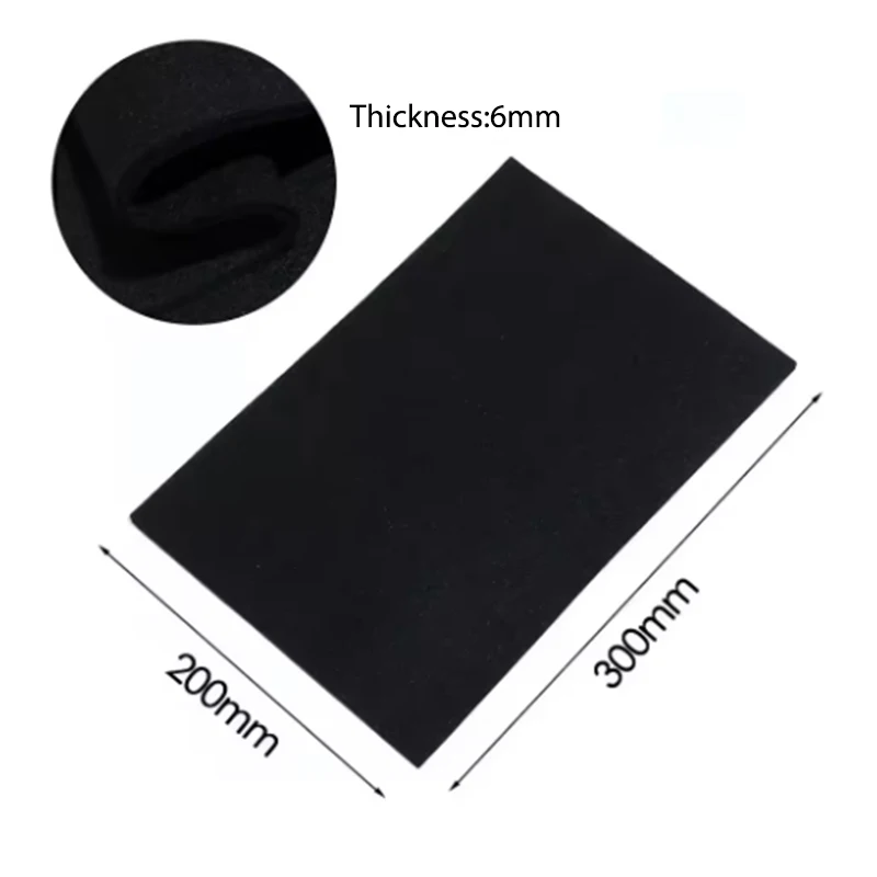 Graphite Felt Welding Protective Blanket Torch Pack Protective Sheet Carbon Fiber 300*200mm Durable