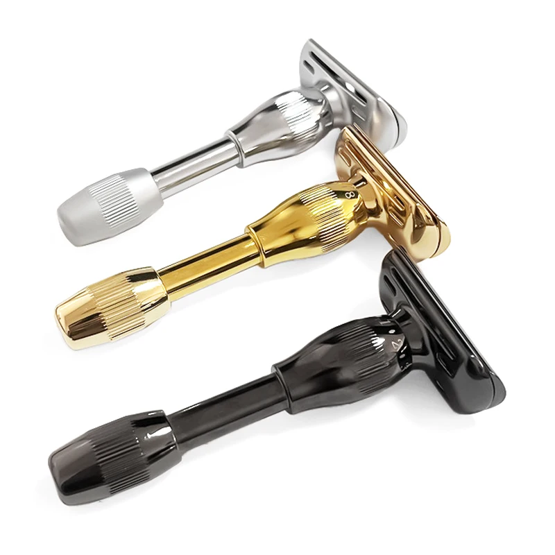 New Design 1-8 Adjustable Safety Shaver For Men High-Quality Double Edged Blade Shaving Razor For Mens Care (5 Blades) 6