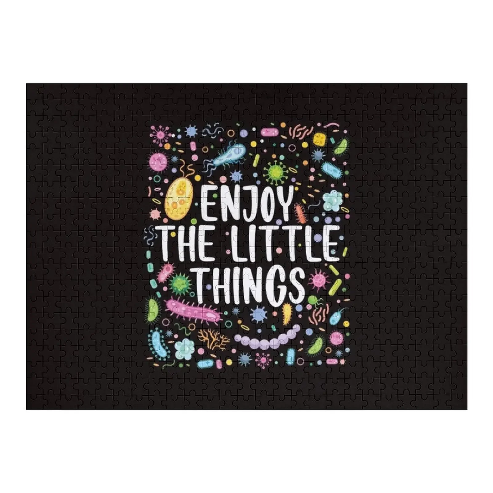 Enjoy The Little Things - Microbiology -Medical Laboratory Science Jigsaw Puzzle Iq Wood Photo Personalized Children Puzzle