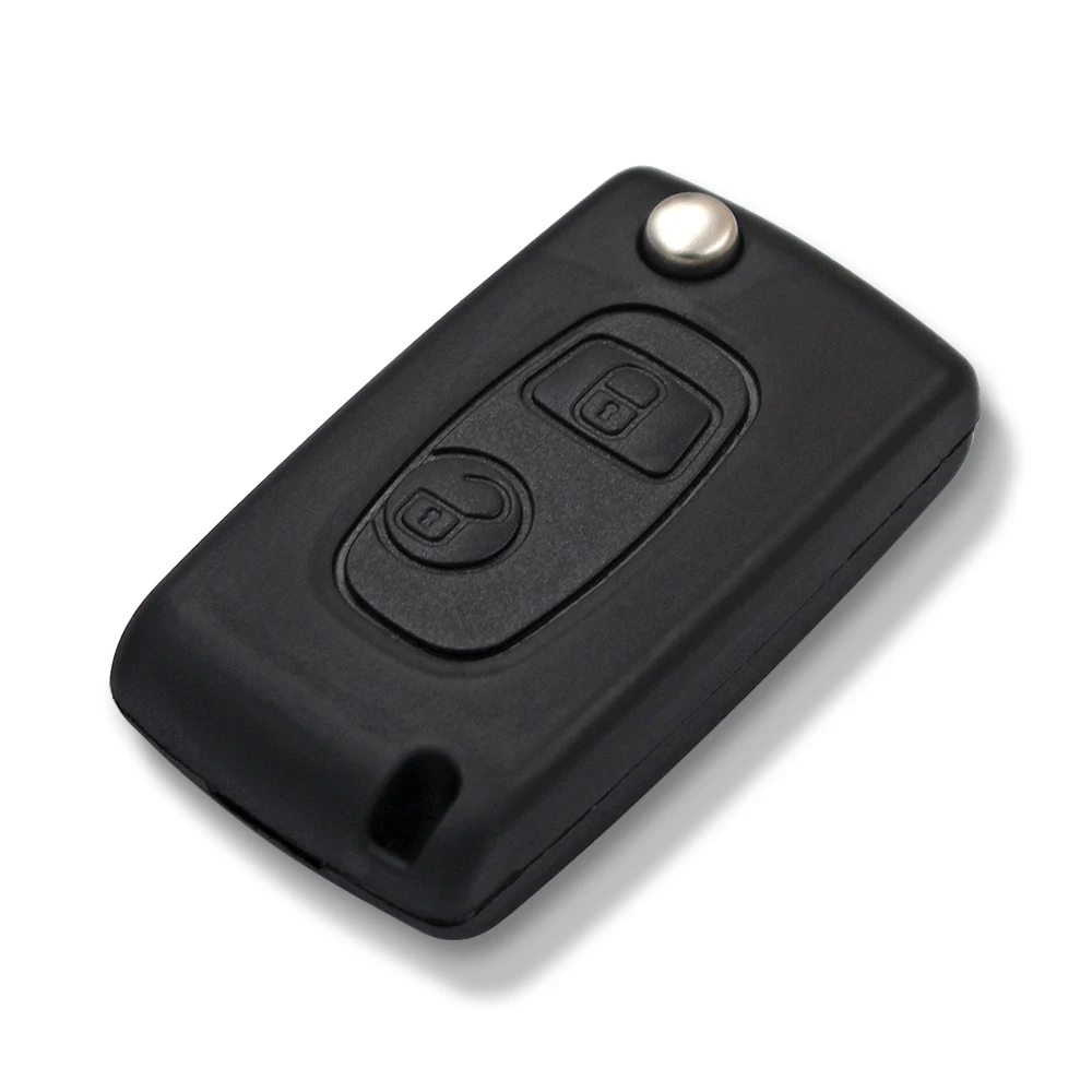 Key Case Car Key Shell Folding Car Key Shell Ecusells Folding Remote Key Shell Case for Citroen For Peugeot Partner Saxo Xsara Picasso Berlingo Expert Boxer SX9 Uncut Blade