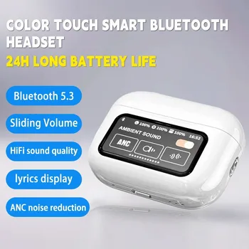 A9 pro Bluetooth headset LCD smart color screen wireless active noise reduction super long battery life 1