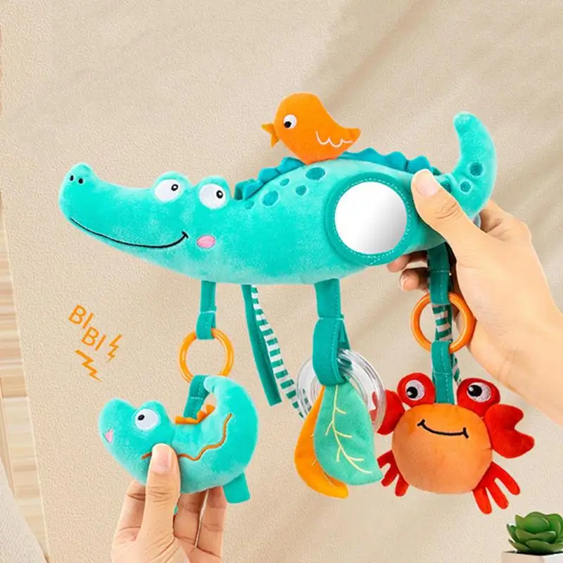 

Car Seat Toys Baby Sensory Hanging Rattles Educational Newborn Plush Toys With Sound Newborn Crib Bed Bell Toddler Rattles