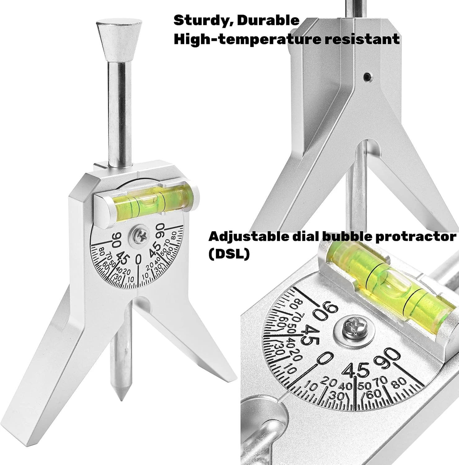 Pipe Center Finder Measure Pipe Diameter With Adjustable Dial Bubble Protractor 4" Y-Type Safety Marker Centering Head Tool,pipe centering tool