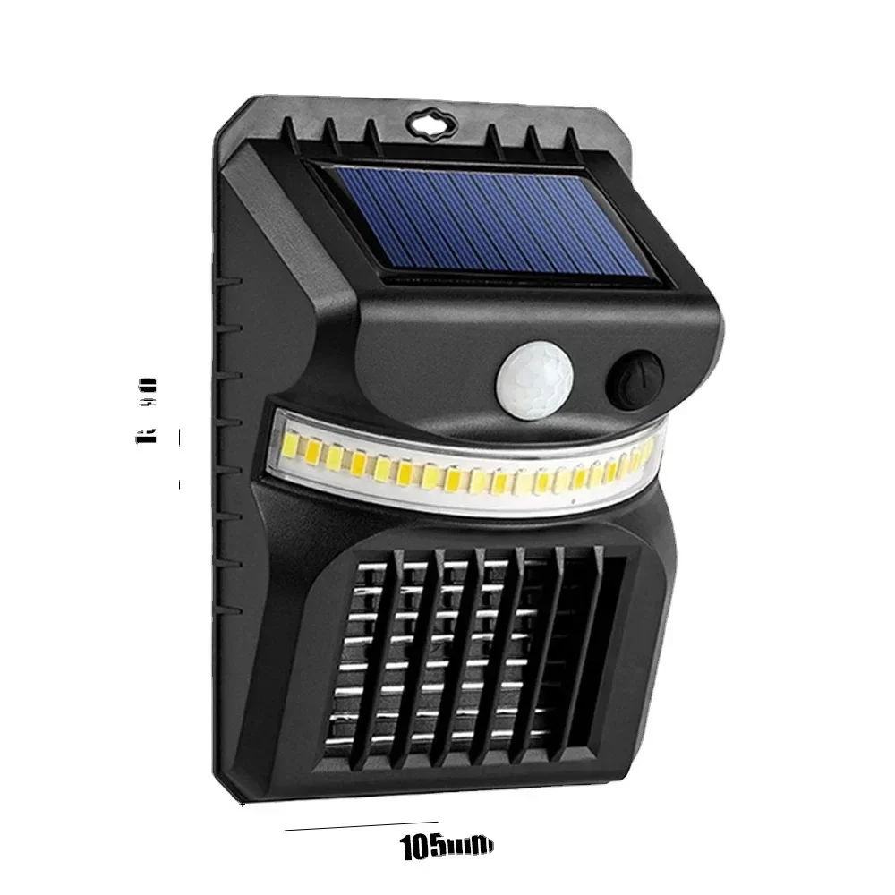 Mosquito Killer Lamp Mosquito Lamp LED Solar Wall Lamp Shock Mosquito Killer Fly Trap Zapper Intelligent Induction Outdoor Garden Wall