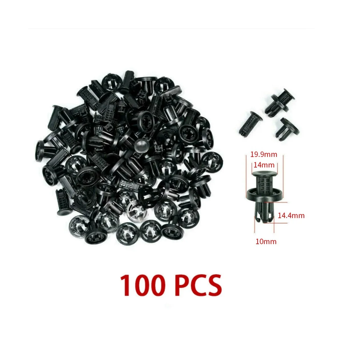 

100Pcs Clips 91505-TM8-003 91505TM8003 Panel Retainer Fastener Kit Auto Plastic Clip