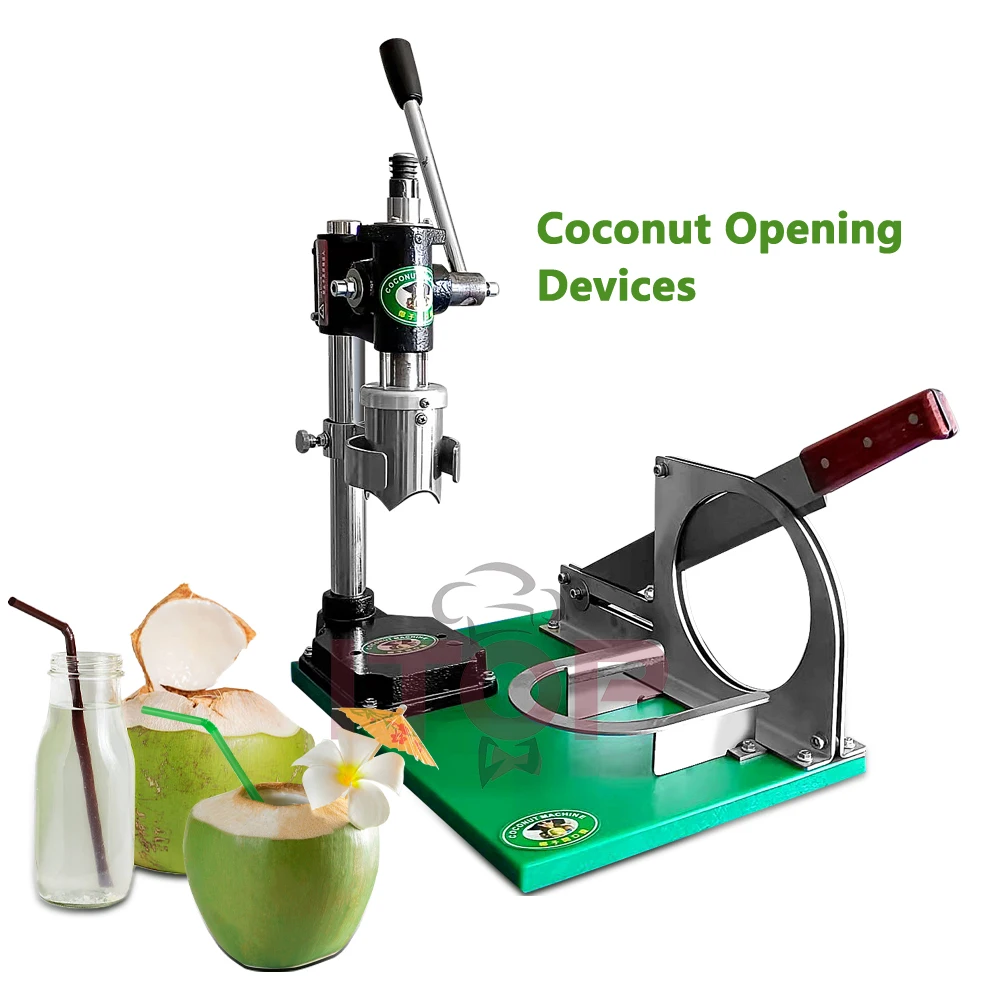 ITOP Coconut Opening Kit Fresh Green Young Coconut Peeler and Opener Manual Commercial Tool