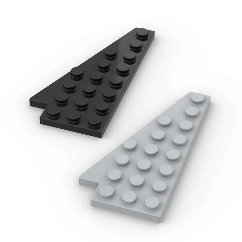 MOC 10PCS 3933 웨지 플레이트 8x4 윙 좌측 빌딩 블록 하우스 캐슬 부품 브릭스 파티클 DIY 조립 아이디어 장난감 어린이 선물