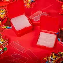 

60Pcs/Box Double Sided Tape DIY Magic Tape Non-Marking Strong Adhesive Wall Sticker Transparent Tapes For Spring Couplets