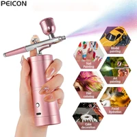 Airbrush with Compressor Airbrush Painting Mini Spray Gun for Painting Wireless Electric Paint Gun Airbrush Kit with Compressor 1