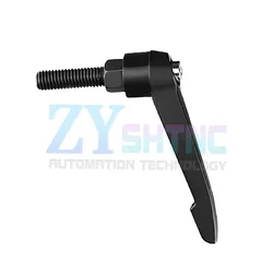 Adjustable Clamping Lever Handle with External Male Thread, Alloy Steel (Length 12 - 100mm) - M16X114X80 (Screw)