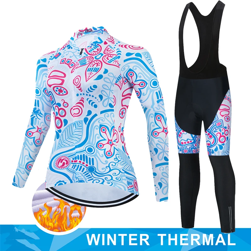 Sportswear Women's Winter Fleece Cycling Blouse Bib Summer Jersey Clothing Jacket Mtb Professional Shirt Equipment Clothes Team 3