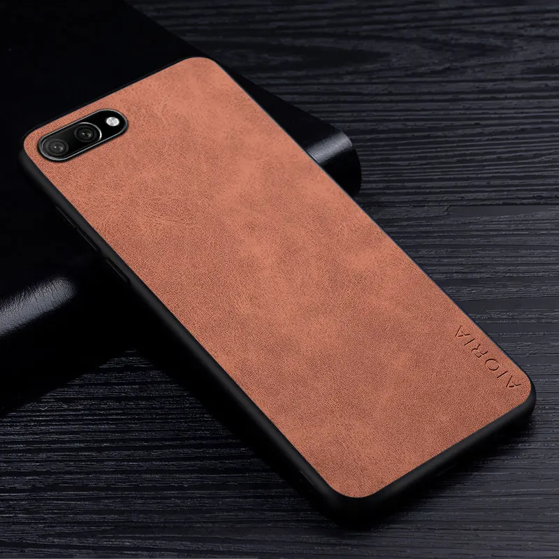 Premium Scratch-Resistant PU Leather Phone Case - Solid Color Cover