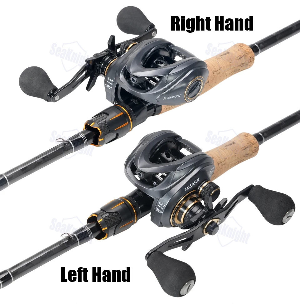 SeaKnight Brand FALCAN IV 5.4:1 185g Leichte Baitcasting-Angelrolle mit Kohlefaser-Bremse und Messinggetriebe – Leistungsstarke Angelrolle – Detail 14