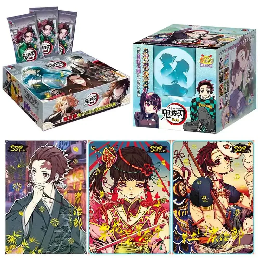 

The New Demon Slayer Card Rare SSP Card Deluxe Edition Cards Nezuko Tanjiro Kanawo Collection Cards Toys Gifts