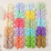 30/40pcs Baby Girls Hair Bows Clips Random Color 2.5'' Grosgrain Ribbon Bowbot Hairpin Barrettes Headwear Hair Accessories