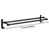 1Pc punch-free bathroom wall-mounted storage rack wall-mounted towel bar toilet bath towel rack towel ring clothes rack 2