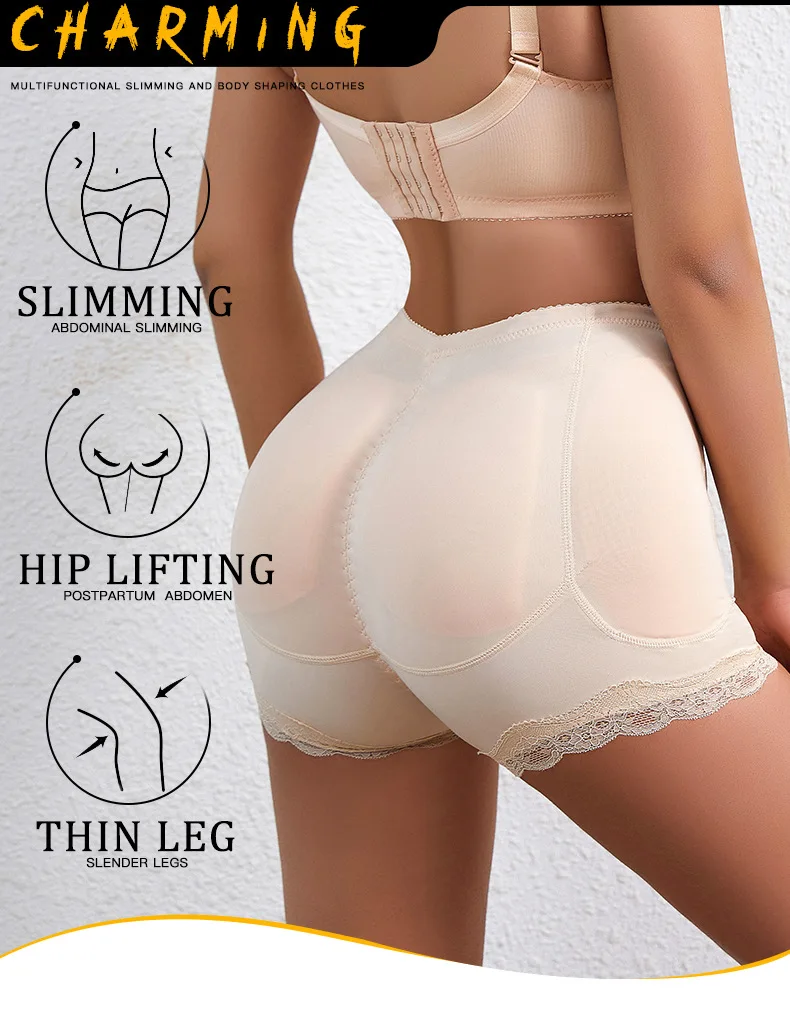 Women Padded Push up Panties Hip Pads Butt Lifter Fake Ass