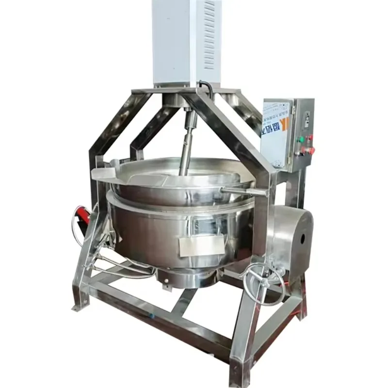 Machine industrielle de cuisson de Sauce, Pot planétaire inclinable automatique, bouilloire électrique à gaine à gaz avec mélangeur à gratter inférieur 1