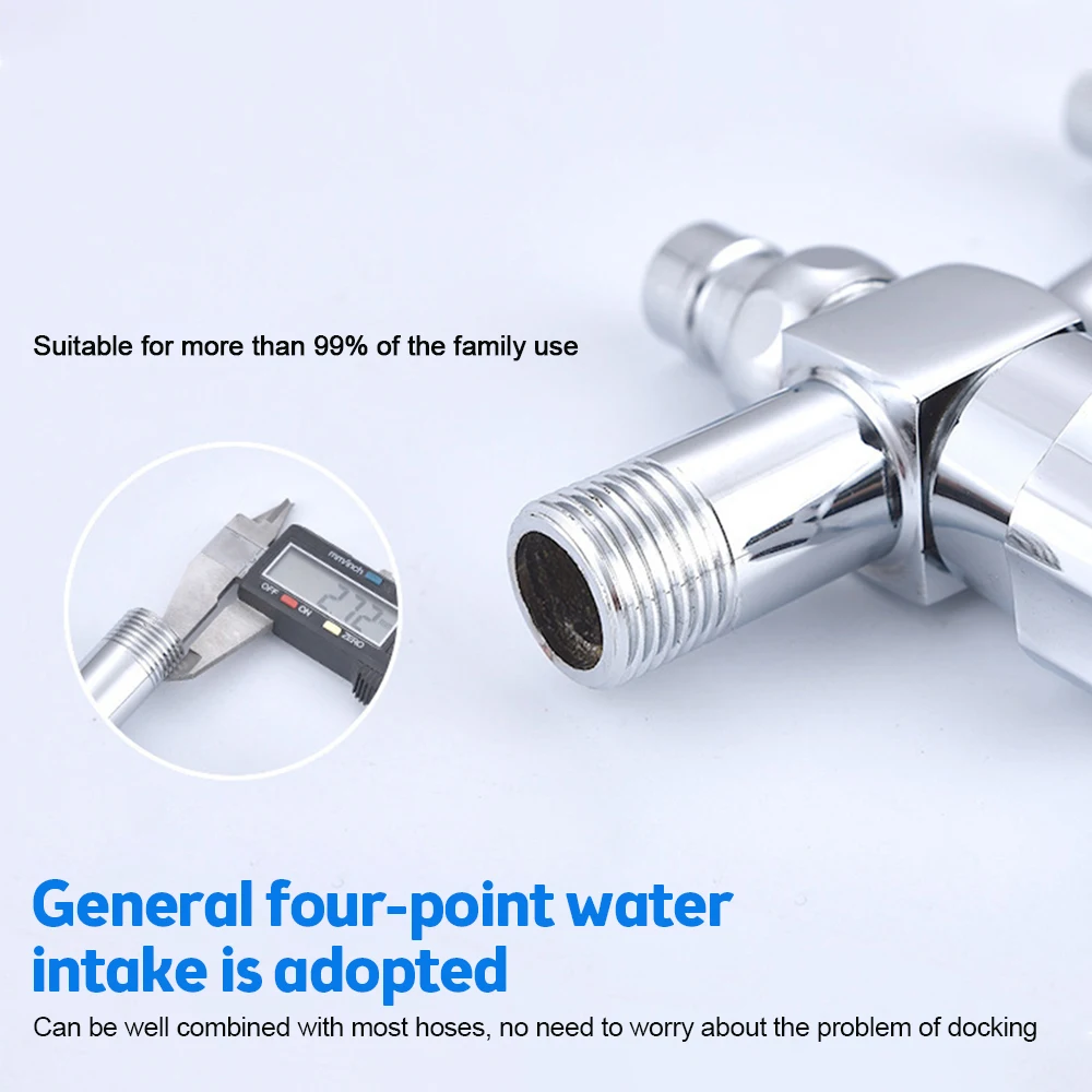 Washing Machine Faucet Double Water Outlet Brass Tap Outdoor Garden Faucet Mop Pool Double Head Bidet Faucets Bathroom
