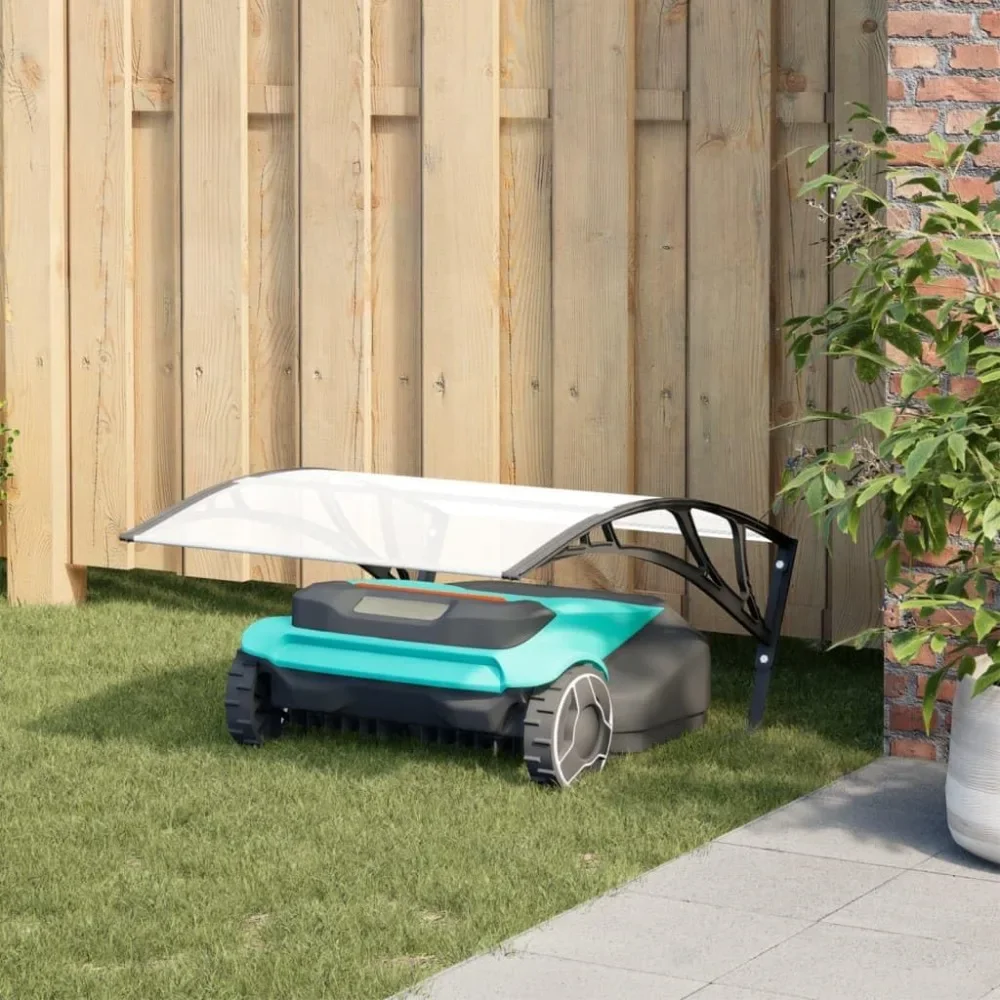 Robot Mower Garage Shelter – Black, 31.5" x 39.8" x 18.1" 1
