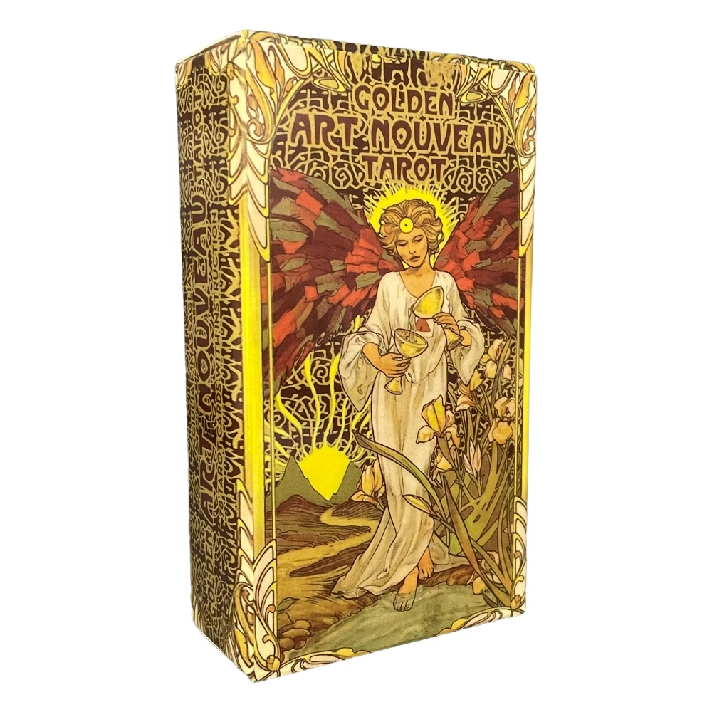 12x7cm English Spanish French Italian Portuguese Tarot Deck for Beginners with Guide Book Board Games Divination Cards
