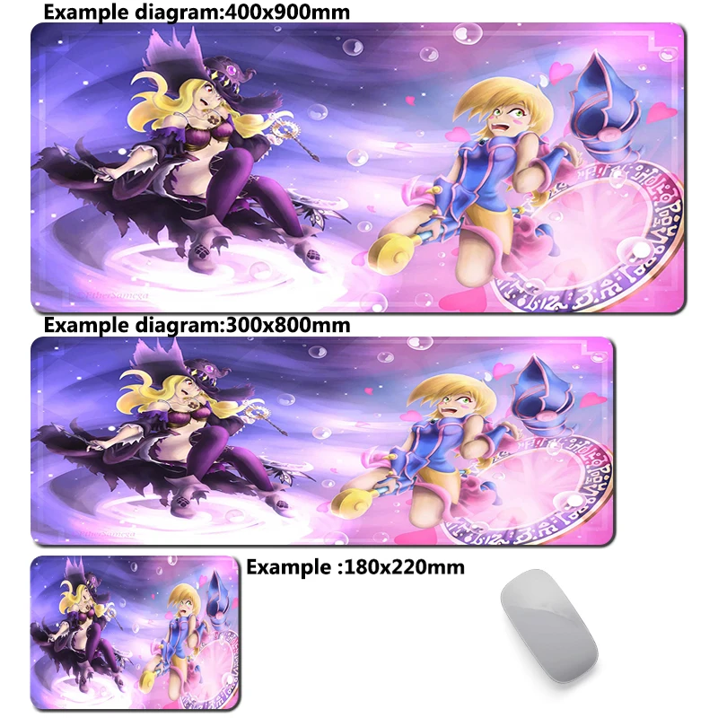thumbnail image 1 of Alfombrilla de ratón Yu Gi Oh Dark Magician Girl, alfombrilla de ratón grande para Gamer, alfombrilla antideslizante, alfombra de oficina, accesorios de ordenador, alfombrillas, 1 of 5