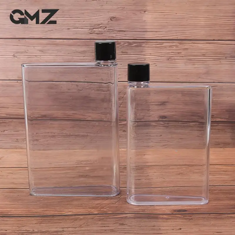 Portable Paper Pad Water Bottle 338/350ml/420ml Paper Cup Bottle Flat Water Clear Book Flat Drinks Kettle Notebook
