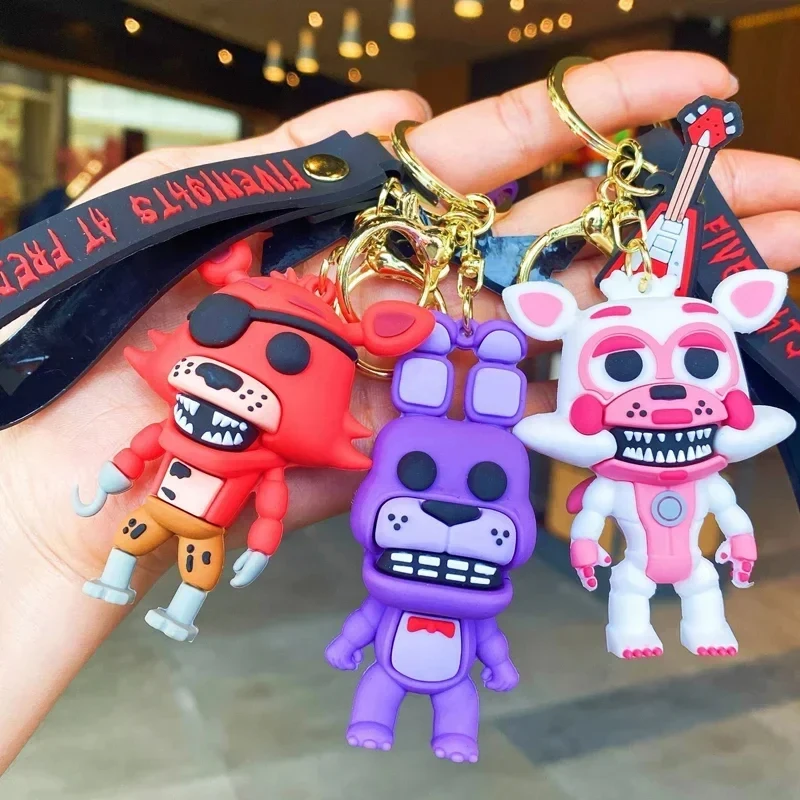 Cartoon Game Action Figure Fnaf Freddy'S Fazbear Bear Doll Model Toy Five Nights Freddy Portachiavi Per Regalo All'Ingrosso