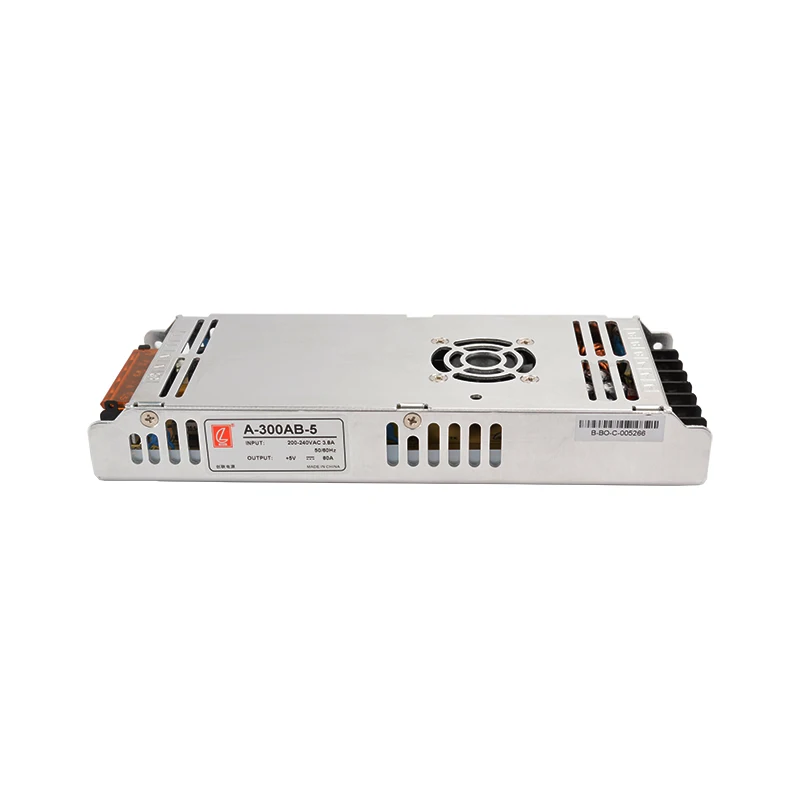 Chuanglian A-300AB-5 / AC 220V 5V 60A 300W 전원 공급 장치 팬 냉각 LED 디스플레이 화면