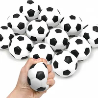 12Pcs Foam Sponge Decompression Vent Stress Balls Toy Soccer Anti Stress Relaxation Sports PU Ball Kids Birthday Party Supplies 1