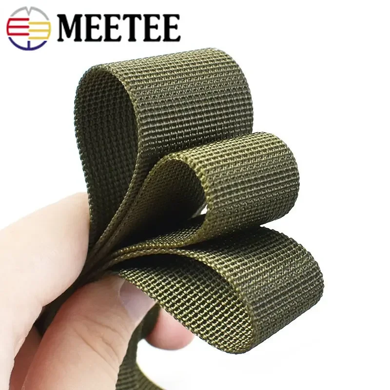 10M 20-50mm ArmyGreen Nylon Webbing Tape For Sewing Bag Strap Belt Ribbon Band Backpack Decor Binding DIY Garment Accessories