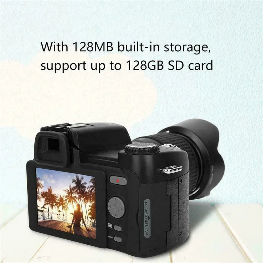 POLO D7200 Professional Digital Camera with Optical Zoom for Photography, Auto Focus, 33MP Photo, 1080P HD Video