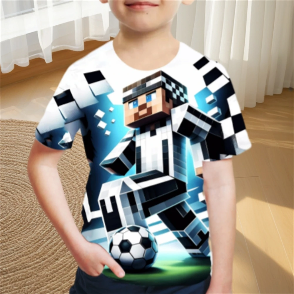Children's Clothing Adventure Style Boys Clothes Cartoon T-Shirt for a Boy Fashion 2024 Baby Summer Clothes O-Neck Children Top 2